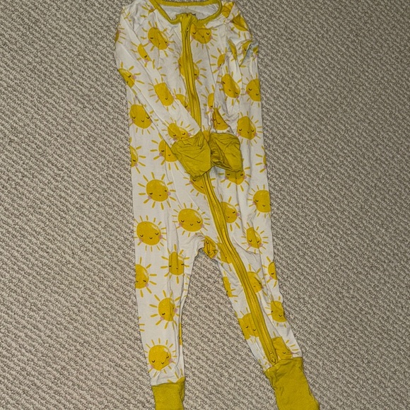 Little Sleepies Sunny Yellow Baby Onesie - Picture 1 of 4